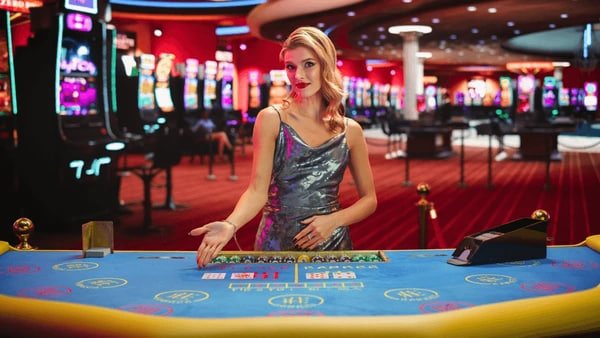 Antarmuka aplikasi semut toto menampilkan layar beranda dengan permainan slot dan opsi kasino dealer langsung